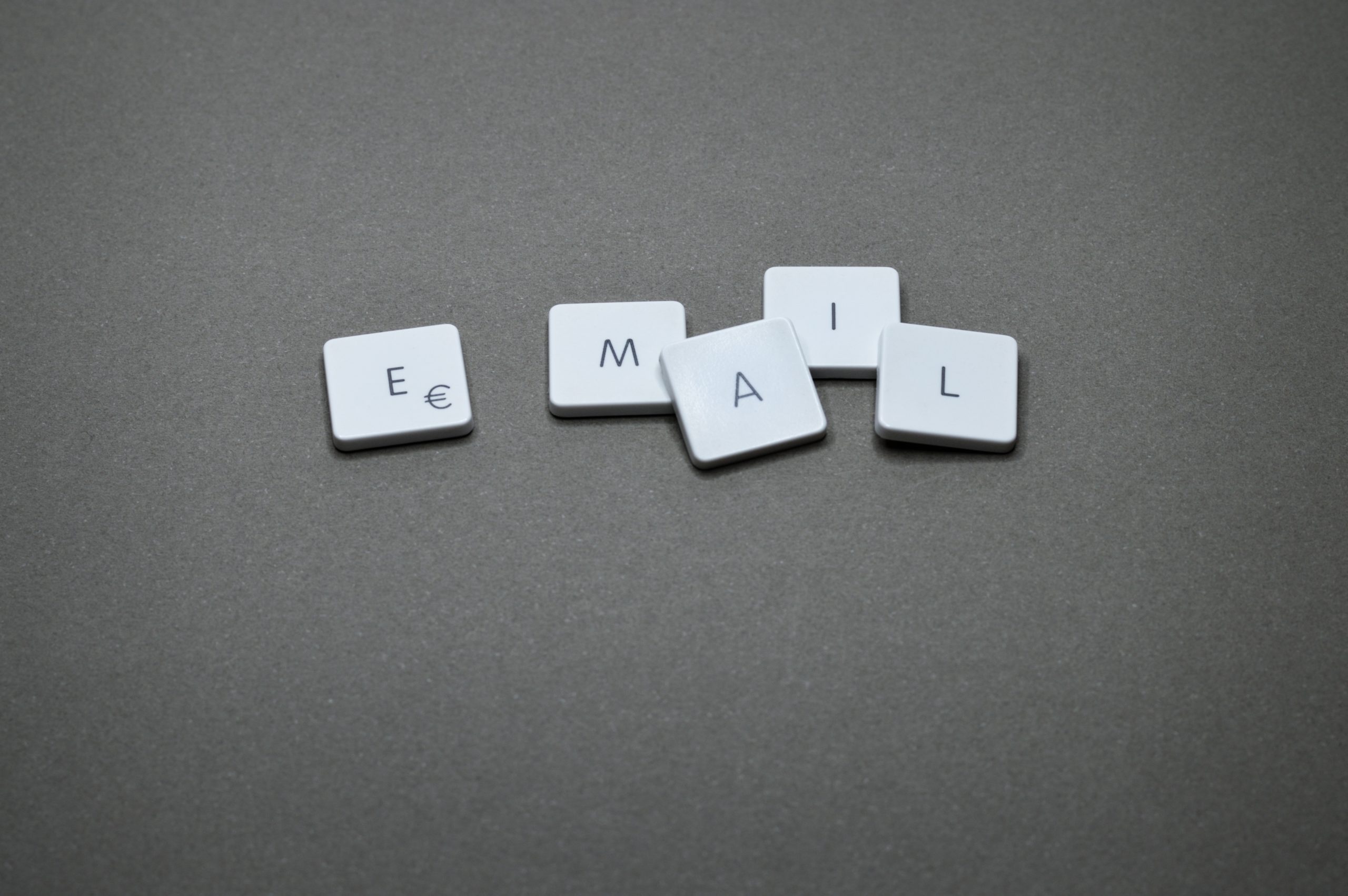 Email keyboard tiles