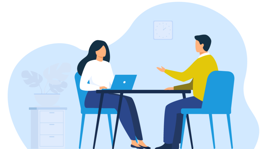 Business meeting graphic