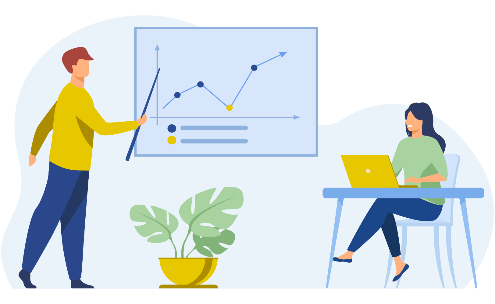 Engaging and feedback graphic