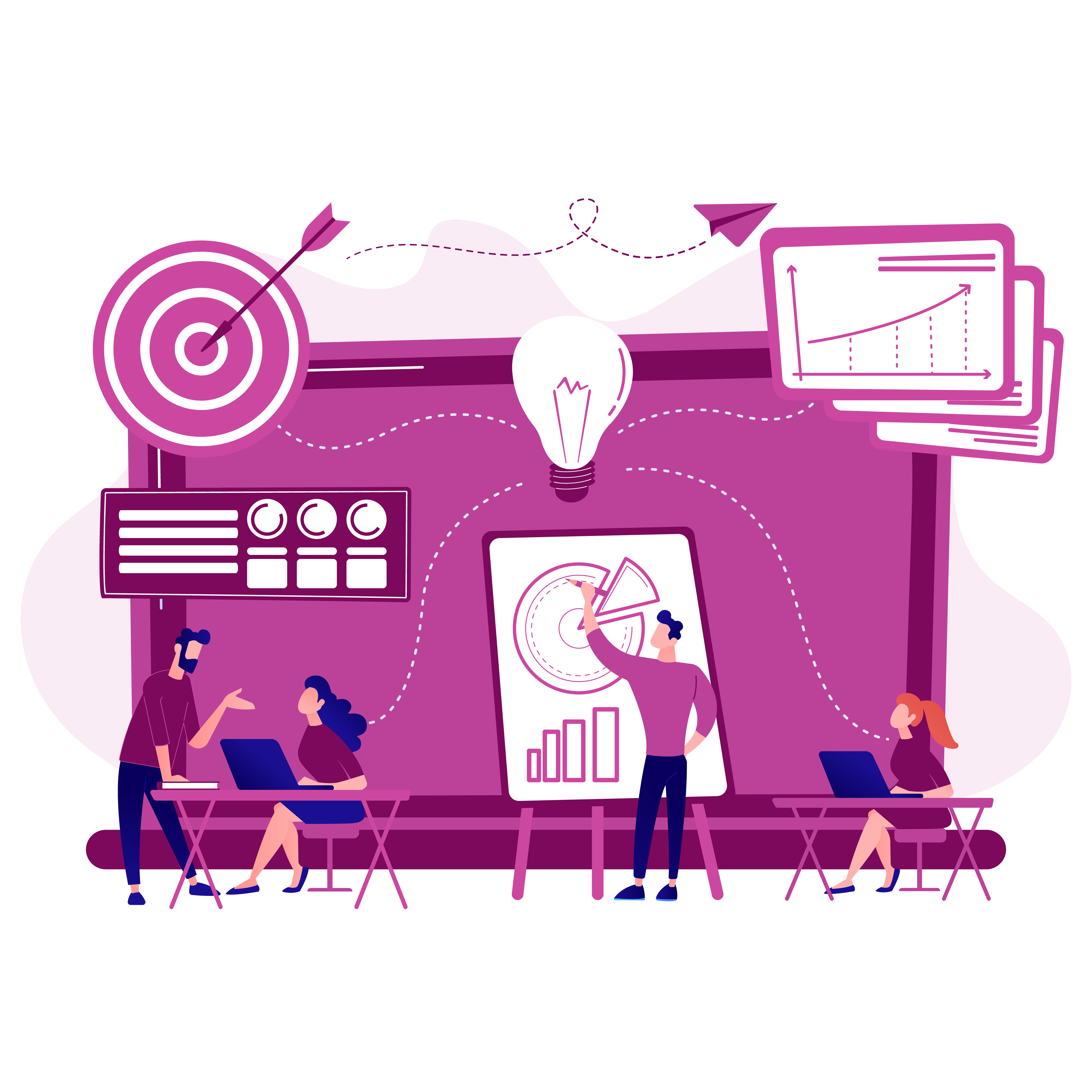 Business targets graphic